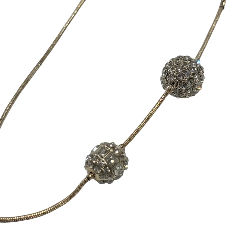 Chico's Gold and Sparkle Chico's Drape Necklace